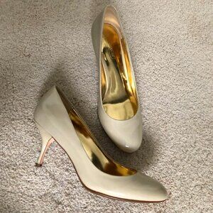 Coach Patent Leather Pumps Taupe Size 6